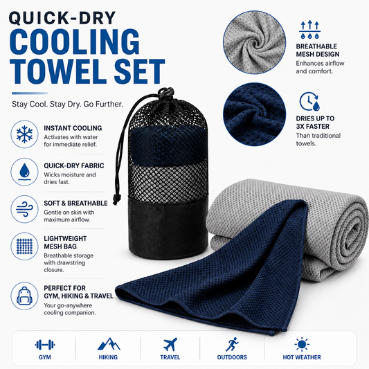 Quick-Dry Cooling Towel Set