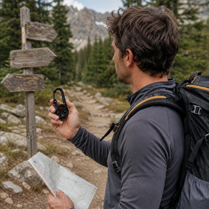 Clip-On Carabiner Compass