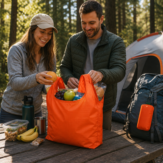 Foldable Clip-On Tote Bag