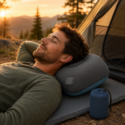 Compact Inflatable Travel Pillow
