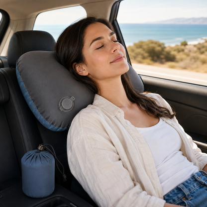 Compact Inflatable Travel Pillow