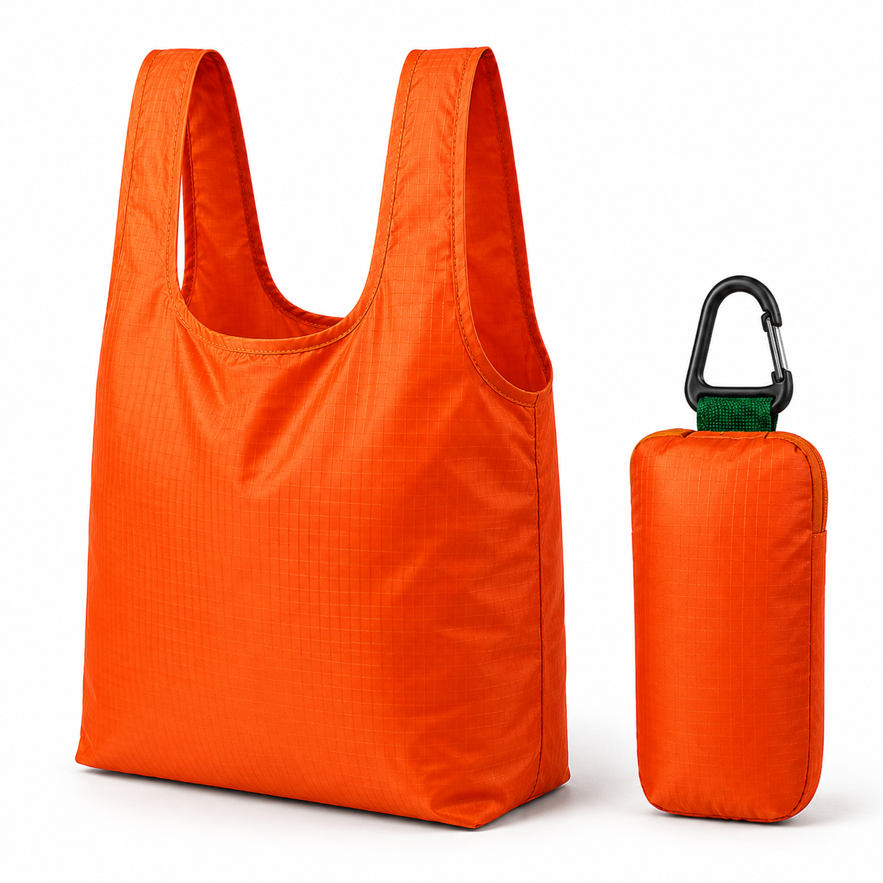 Foldable Clip-On Tote Bag
