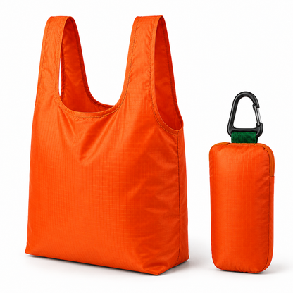 Foldable Clip-On Tote Bag